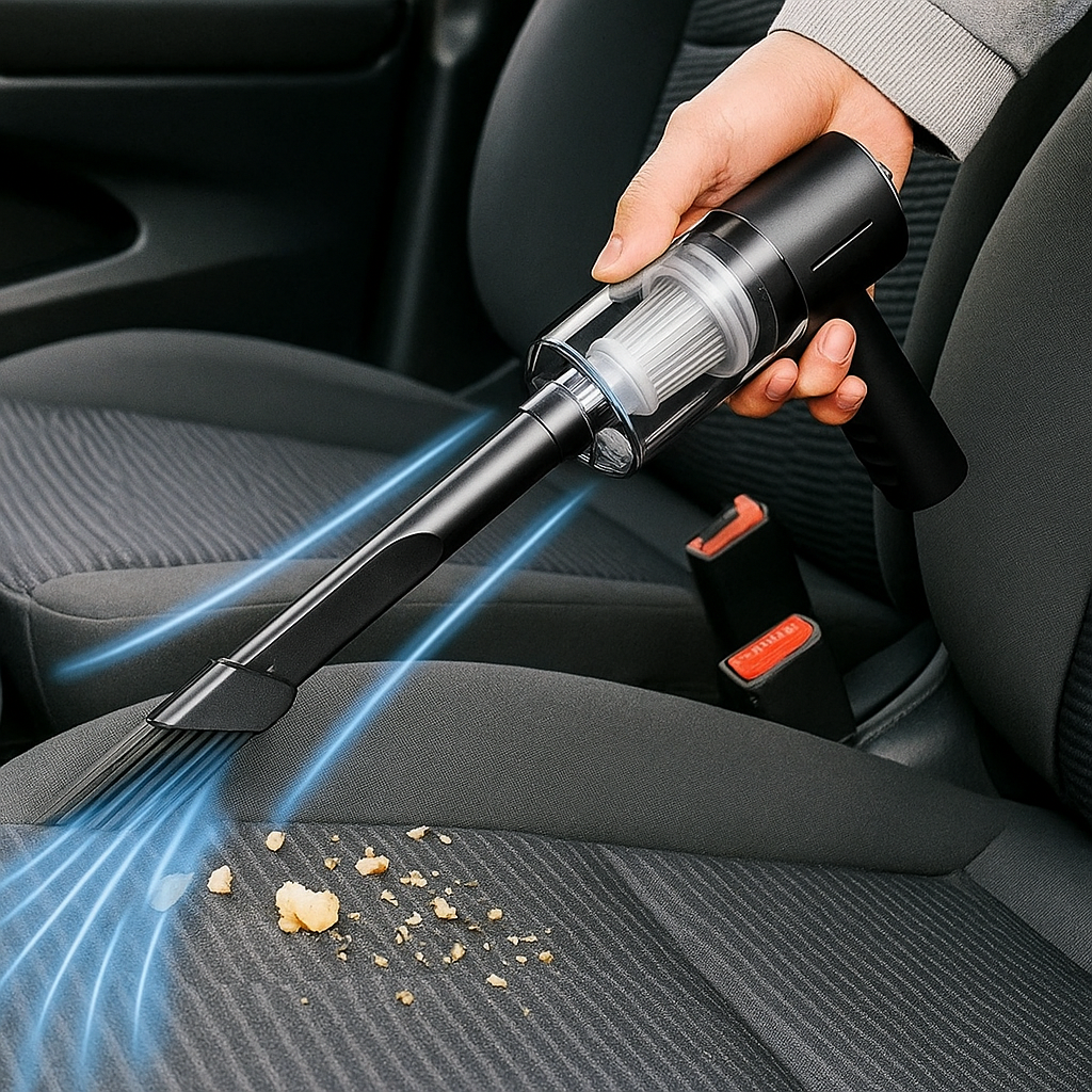 120W High-Power Wireless Vacuum Cleaner – Powerful, Portable & Perfect for Home and Car