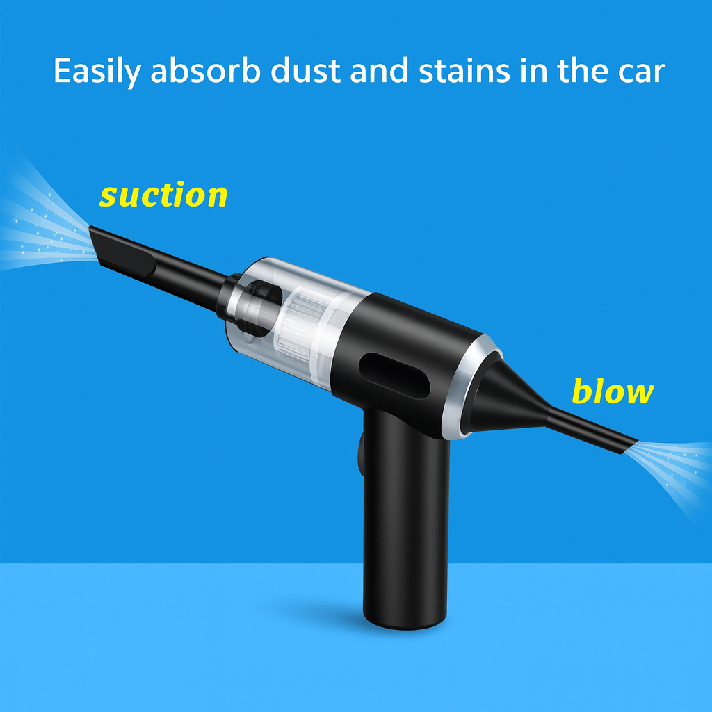 120W High-Power Wireless Vacuum Cleaner – Powerful, Portable & Perfect for Home and Car
